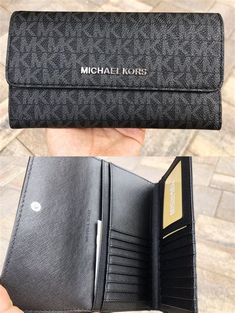 michael kors trifold wallet men's